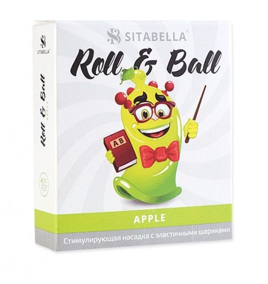 Стимулирующий презерватив-насадка Roll   Ball Apple - Sitabella - купить с доставкой в Старом Осколе