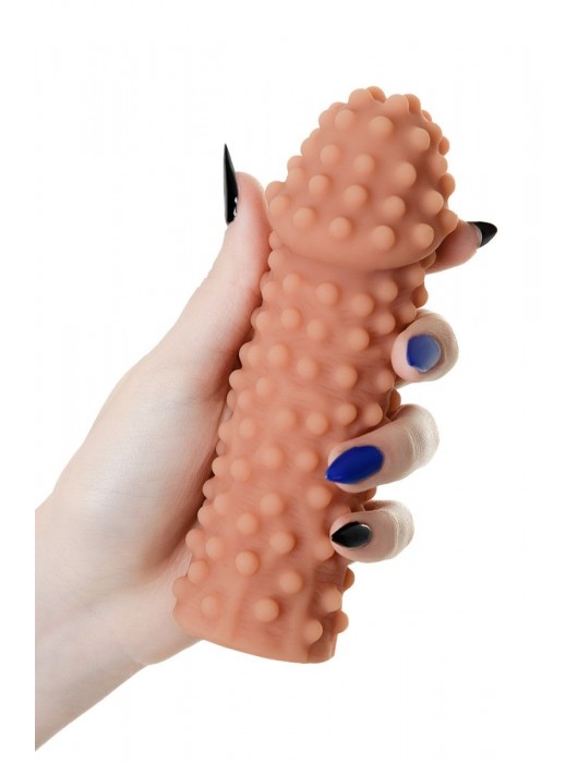 Телесная насадка на фаллос с бугорками KOKOS Extreme Sleeve 10 - 15,8 см. - KOKOS - в Старом Осколе купить с доставкой