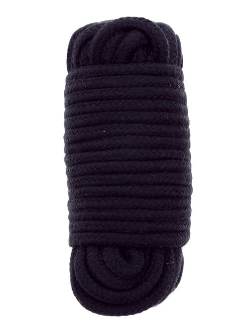 Черная веревка для связывания BONDX LOVE ROPE - 10 м. - Dream Toys - купить с доставкой в Старом Осколе