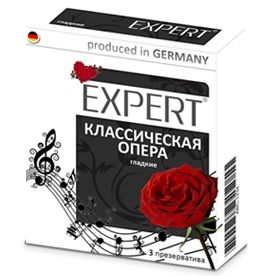 Гладкие презервативы Expert  Классическая опера  - 3 шт. - Expert - купить с доставкой в Старом Осколе