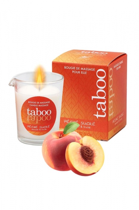 Массажное аромамасло с афродизиаками для женщин RUF Taboo Peche sucre - 60 гр. - RUF - купить с доставкой в Старом Осколе