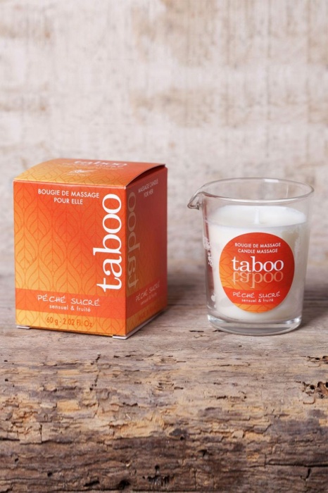 Массажное аромамасло с афродизиаками для женщин RUF Taboo Peche sucre - 60 гр. - RUF - купить с доставкой в Старом Осколе