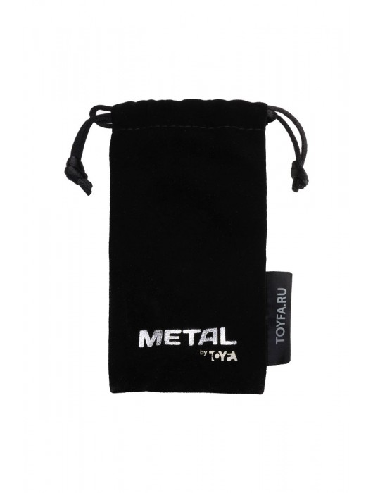 Серебристая коническая анальная пробка с красным кристаллом-сердечком - 7 см. - ToyFa - купить с доставкой в Старом Осколе