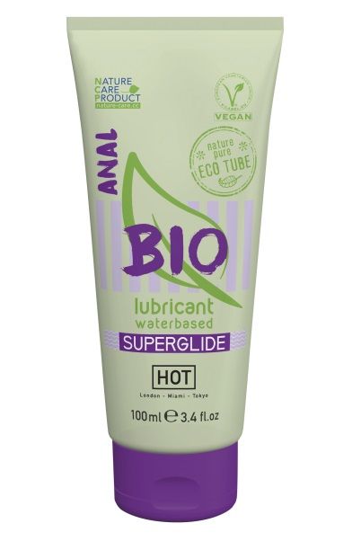 Интимный увлажняющий анальный гель BIO SuperGlide - 100 мл. - HOT - купить с доставкой в Старом Осколе