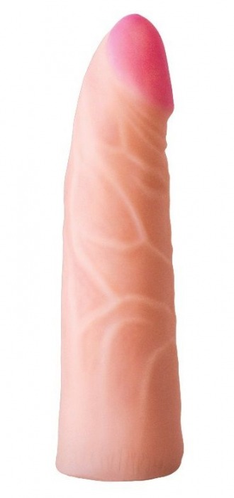 Фаллическая насадка на трусики харнесс - 17,5 см. - LOVETOY (А-Полимер) - купить с доставкой в Старом Осколе