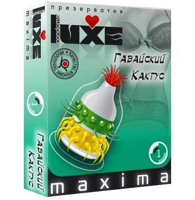 Презерватив LUXE Maxima  Гавайский Кактус  - 1 шт. - Luxe - купить с доставкой в Старом Осколе