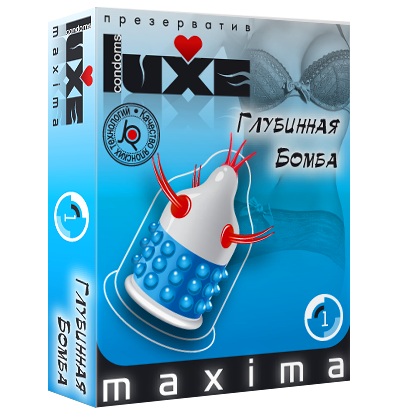 Презерватив LUXE Maxima  Глубинная бомба  - 1 шт. - Luxe - купить с доставкой в Старом Осколе