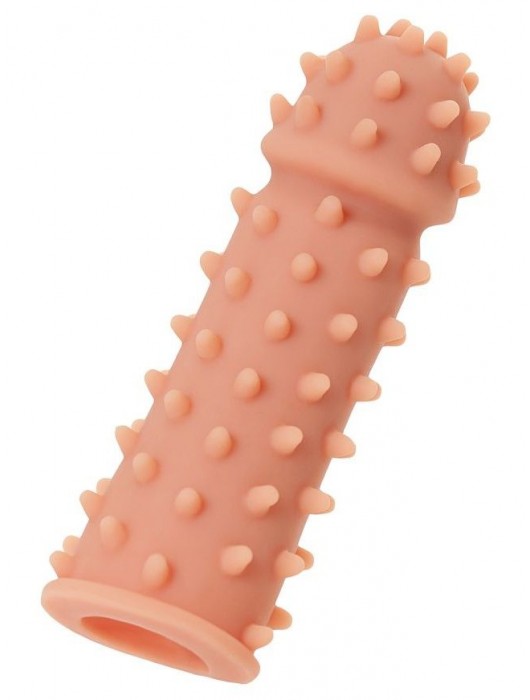 Телесная реалистичная насадка KOKOS Extreme Sleeve 03 с дополнительной стимуляцией - 12,7 см. - KOKOS - в Старом Осколе купить с доставкой