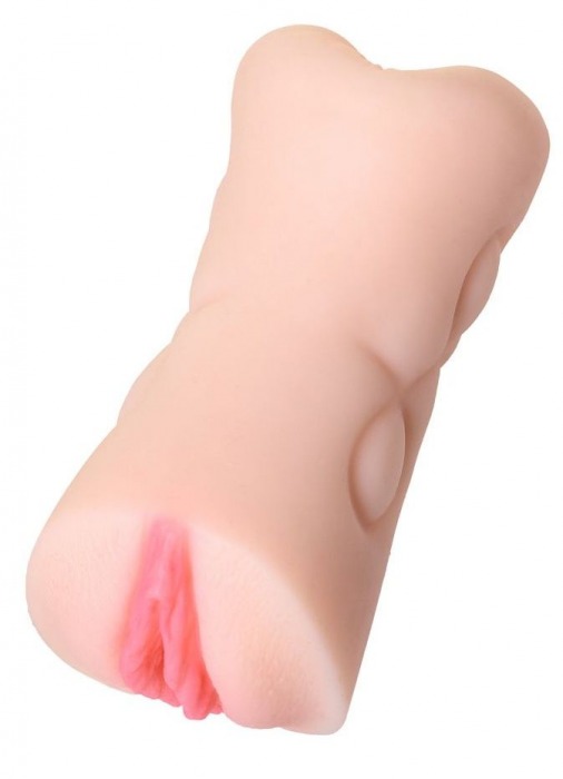 Телесный двусторонний мастурбатор Rich Fruit - вагина и анус - ToyFa - в Старом Осколе купить с доставкой