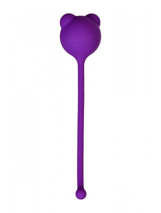 Фиолетовый силиконовый вагинальный шарик A-Toys с ушками - A-toys