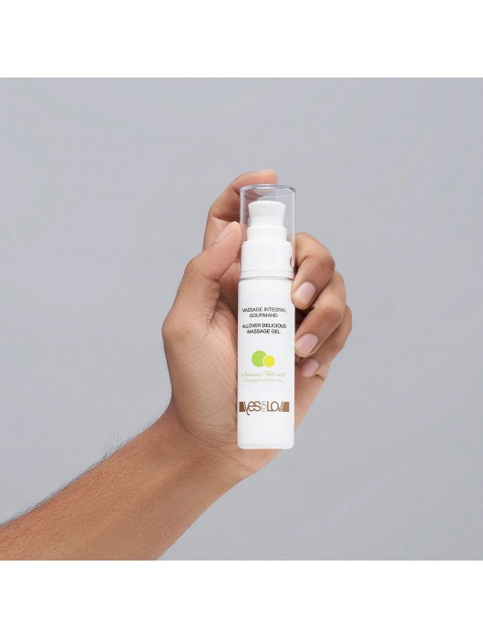 Универсальный массажный гель 3-в-1 Allover Delicious с ароматом ананаса и зеленого чая - 50 мл. - YESforLOV - купить с доставкой в Старом Осколе