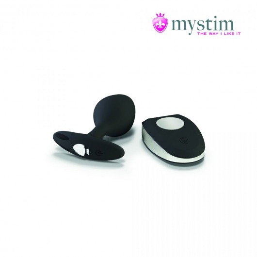 Черная пробка Mystim Rocking Vibe S с возможностью подключения к электростимулятору - 9,7 см. - MyStim - купить с доставкой в Старом Осколе