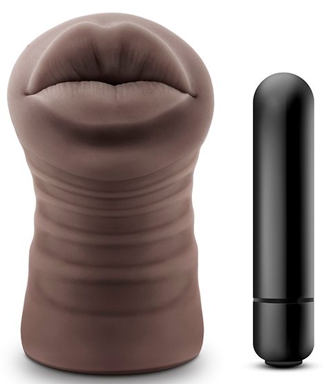 Коричневый мастурбатор-ротик Renee - Blush Novelties - в Старом Осколе купить с доставкой
