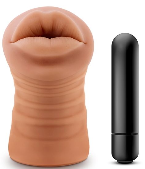 Кофейный мастурбатор-ротик Isabella - Blush Novelties - в Старом Осколе купить с доставкой