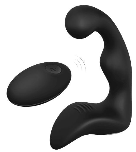 Черный вибромассажер простаты REMOTE BOOTY PLEASER - Dream Toys - в Старом Осколе купить с доставкой