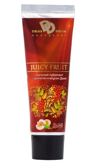 Интимный съедобный лубрикант JUICY FRUIT с ароматом дыни - 30 мл. - БиоМед - купить с доставкой в Старом Осколе