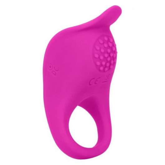 Ярко-розовое эрекционное виброкольцо Silicone Rechargeable Teasing Enhancer - California Exotic Novelties - в Старом Осколе купить с доставкой