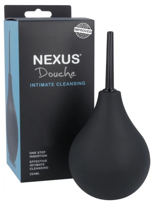 Черный анальный душ с обратным клапаном Non Return Valve Anal Douche - Nexus Range - купить с доставкой в Старом Осколе