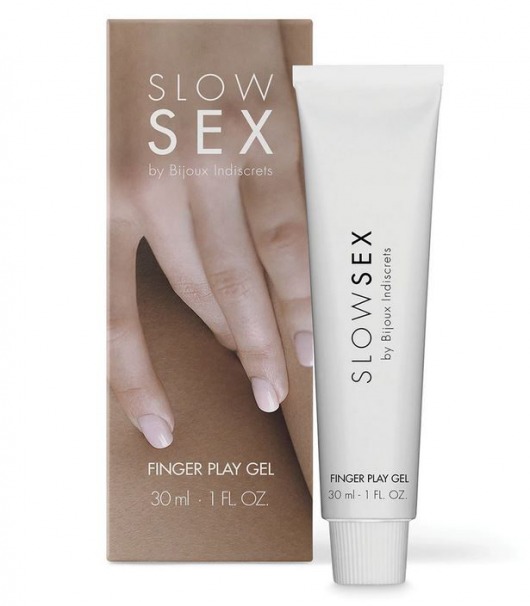 Гель для мастурбации с ароматом кокоса Slow Sex Finger Play Gel - 30 мл. - Bijoux Indiscrets - купить с доставкой в Старом Осколе