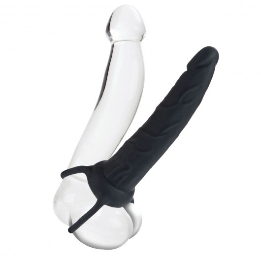 Насадка на пенис Silicone Love Rider Dual Penetrator для двойного проникновения - 14 см. - California Exotic Novelties - в Старом Осколе купить с доставкой