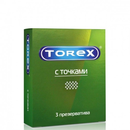 Текстурированные презервативы Torex  С точками  - 3 шт. - Torex - купить с доставкой в Старом Осколе