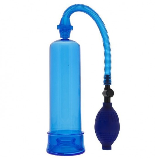 Синяя вакуумная помпа MENZSTUFF PENIS ENLARGER - Dream Toys - в Старом Осколе купить с доставкой