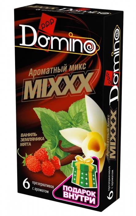 Ароматизированные презервативы DOMINO  Ароматный микс  - 6 шт. - Domino - купить с доставкой в Старом Осколе