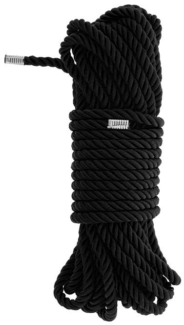 Черная веревка для бондажа BONDAGE ROPE - 10 м. - Dream Toys - купить с доставкой в Старом Осколе