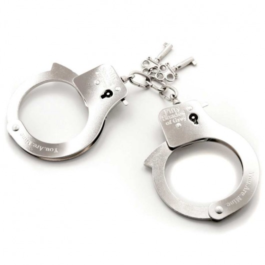 Металлические наручники Metal Handcuffs - Fifty Shades of Grey - купить с доставкой в Старом Осколе