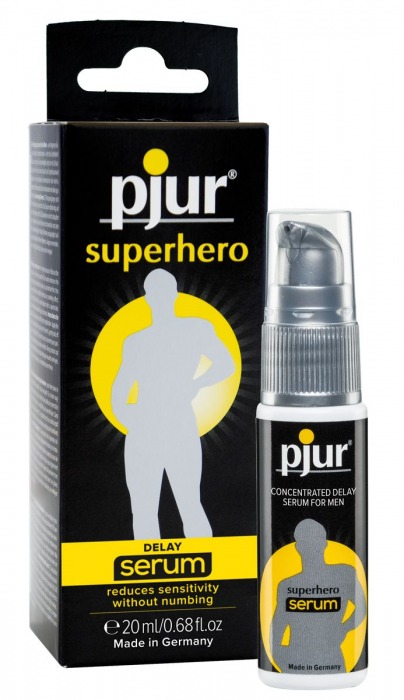 Сыворотка-пролонгатор pjur SUPERHERO Delay Serum - 20 мл. - Pjur - купить с доставкой в Старом Осколе