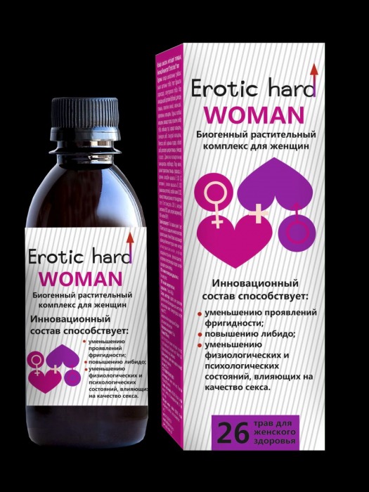 Женский биогенный концентрат для повышения либидо Erotic hard Woman - 250 мл. - Erotic Hard - купить с доставкой в Старом Осколе