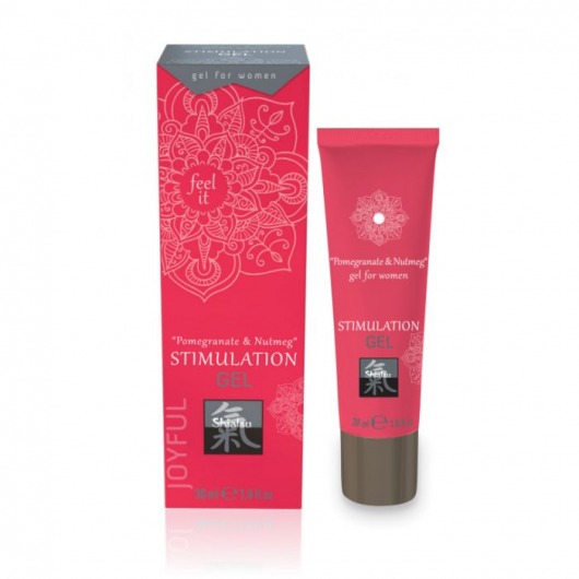 Возбуждающий интимный гель для двоих STIMULATION GEL Pomegranate   Nutmeg - 30 мл. - Shiatsu - купить с доставкой в Старом Осколе