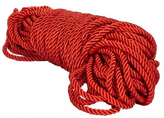 Красная веревка для связывания BDSM Rope - 30 м. - California Exotic Novelties - купить с доставкой в Старом Осколе