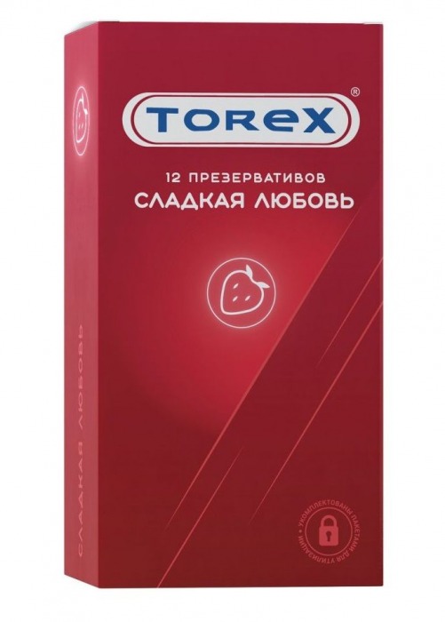 Презервативы Torex  Сладкая любовь  с ароматом клубники - 12 шт. - Torex - купить с доставкой в Старом Осколе