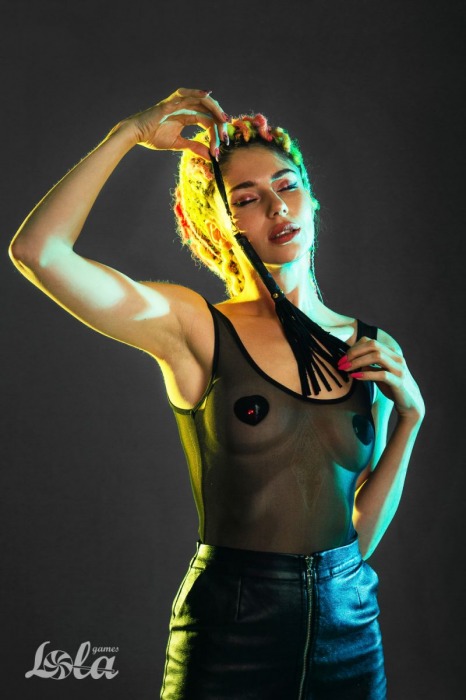 Черная плеть Attraction - 27 см. - Lola Games - купить с доставкой в Старом Осколе