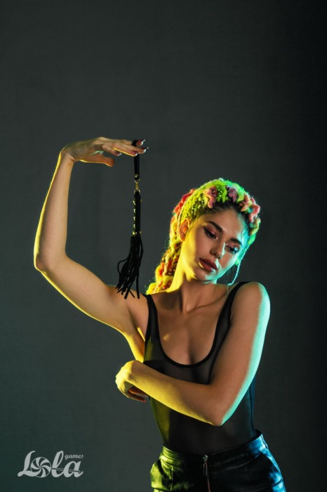 Черная плеть Attraction - 27 см. - Lola Games - купить с доставкой в Старом Осколе