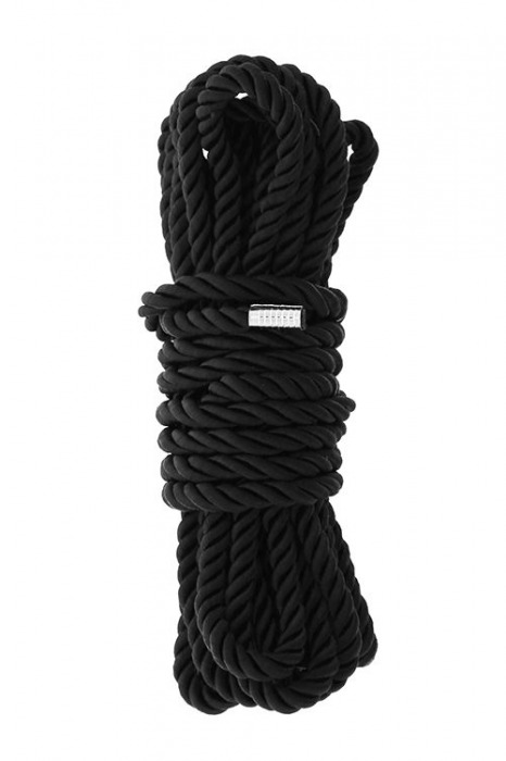 Черная веревка для шибари DELUXE BONDAGE ROPE - 5 м. - Dream Toys - купить с доставкой в Старом Осколе