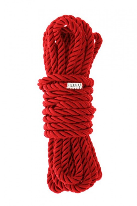 Красная веревка для шибари DELUXE BONDAGE ROPE - 5 м. - Dream Toys - купить с доставкой в Старом Осколе