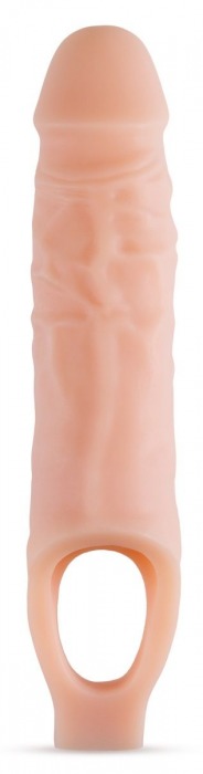 Телесный реалистичный фаллоудлинитель 9 Inch Silicone Cock Sheath Penis Extender - 22,86 см. - Blush Novelties - в Старом Осколе купить с доставкой