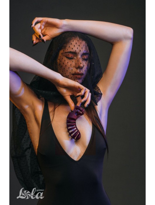 Мужской пояс верности бордового цвета Romello - Lola Games - купить с доставкой в Старом Осколе