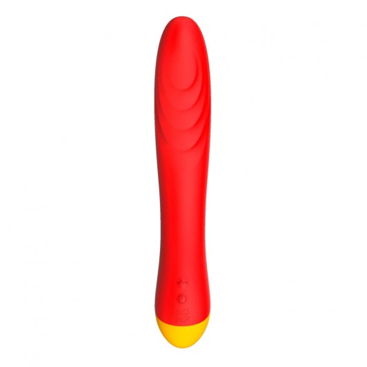 Красный изогнутый вибромассажер Romp Hype G-Spot - 21 см. - ROMP
