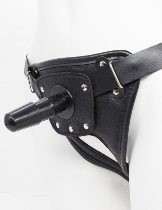 Черный пояс для насадок CLASS STRAP Restyling - LOVETOY (А-Полимер) - купить с доставкой в Старом Осколе