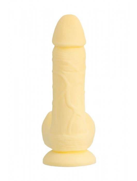 Желтый фаллоимитатор James - 20 см. - ToyFa