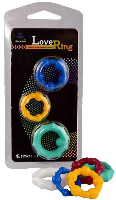 Набор из 3 цветных эрекционных колец Love Ring - Sitabella - в Старом Осколе купить с доставкой