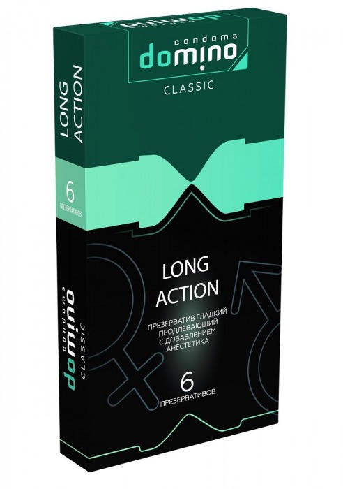 Презервативы с пролонгирующим эффектом DOMINO Classic Long action - 6 шт. - Domino - купить с доставкой в Старом Осколе