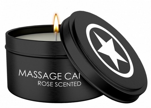 Массажная свеча с ароматом розы Massage Candle - Shots Media BV - купить с доставкой в Старом Осколе