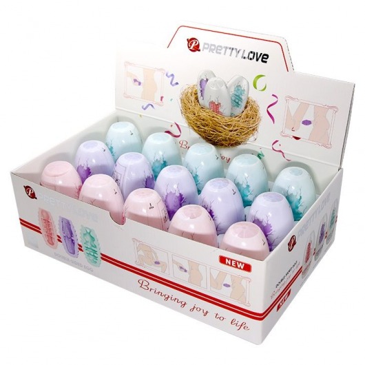 Набор из 15 мини-мастурбаторов Fantastic Egg Hard Boiled - Baile - в Старом Осколе купить с доставкой