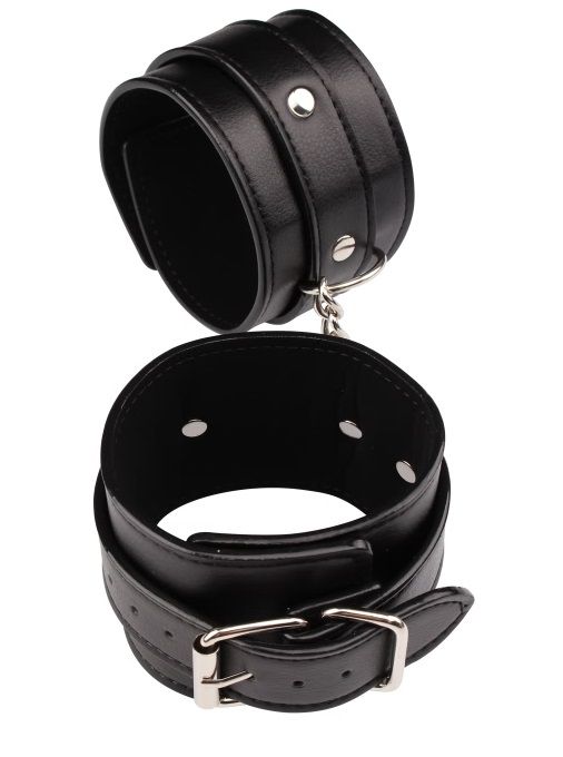 Черные оковы Classic Ankle Cuffs - Chisa - купить с доставкой в Старом Осколе