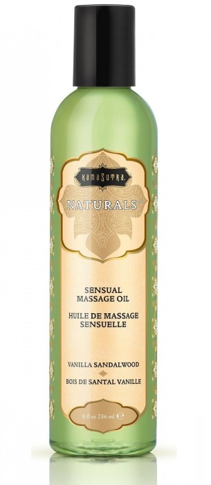 Массажное масло Naturals Vanilla Sandalwood с ароматом ванили и сандала - 236 мл. - Kama Sutra - купить с доставкой в Старом Осколе
