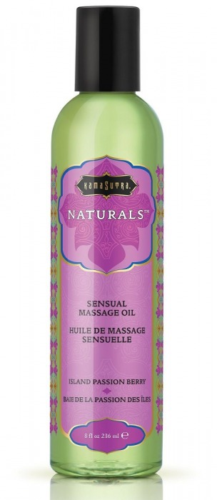 Массажное масло Naturals Island Passion Berry с ароматом тропических фруктов - 236 мл. - Kama Sutra - купить с доставкой в Старом Осколе